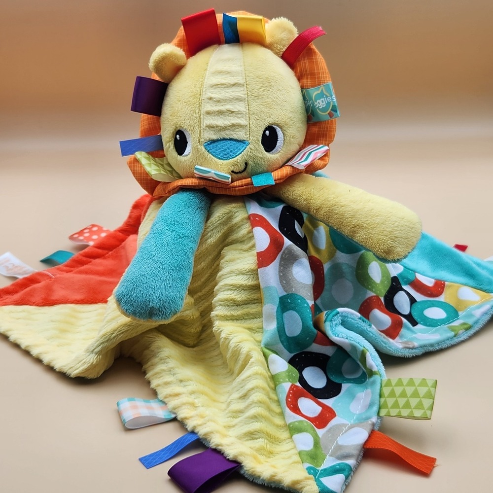 Bright Starts Taggies Infant Baby Lovey Plush Security Blanket Fidget Toy
